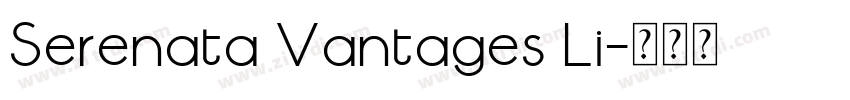 Serenata Vantages Li字体转换